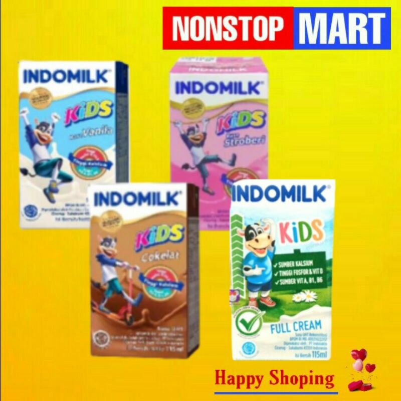 

INDOMILK Susu steril UHT 115 ml all varian rasa