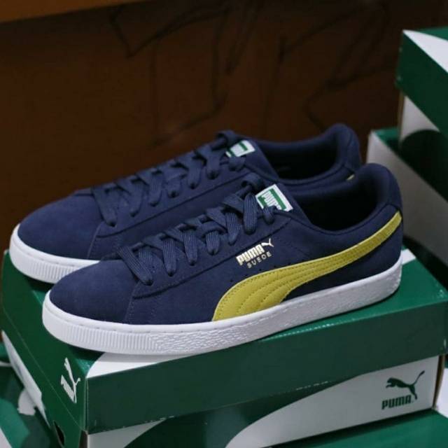 puma suede classic yellow