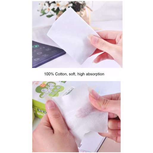 hokkiterus21 ⭐⭐⭐⭐⭐KAPAS WAJAH 100PC facial cotton tipis pembersih wajah make up masker pembersih luka K007