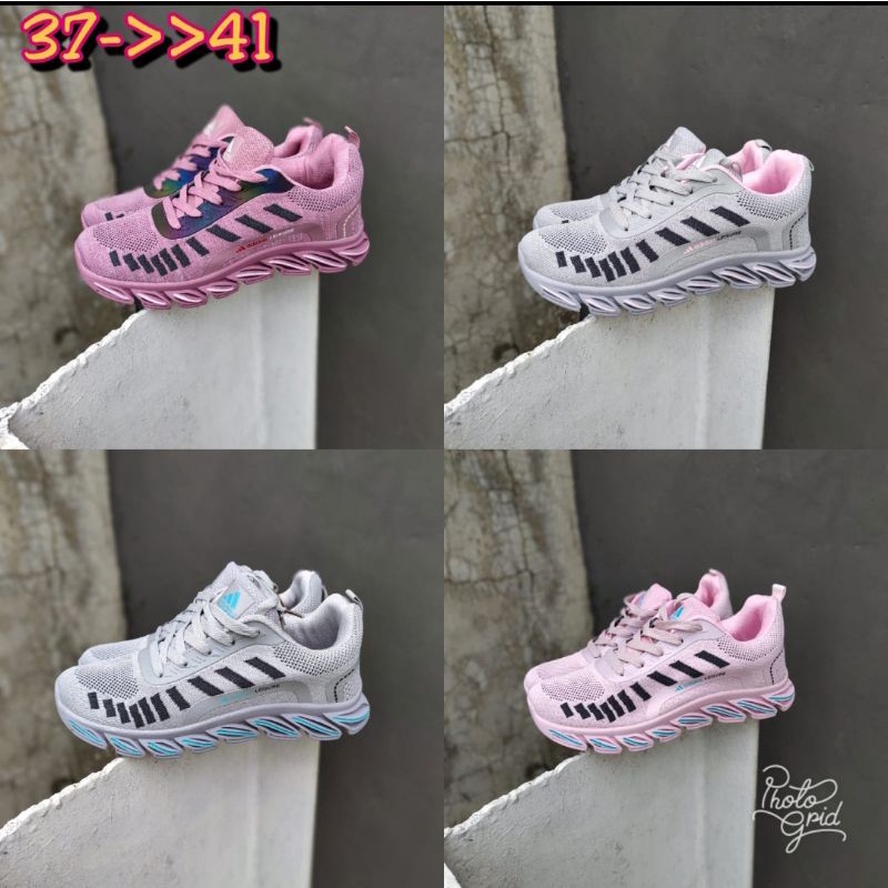 Sepatu Adidas Spring Blade For Women Premium Mirror High Quality Sneakers Adidas Navy Pink Wanita Fu