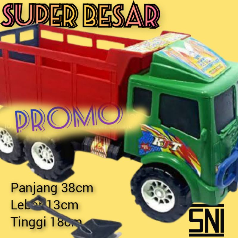 Mainan mobil mobilan truk pasir besar / truck mainan besar / mainan truk besar / mainan truk oleng