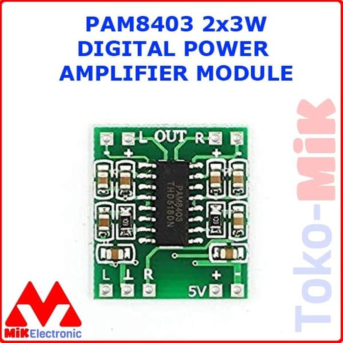 PAM8403 PAM 8403 2 X 3W 2X3W DIGITAL POWER AMPLIFIER MODULE PCB HIJAU