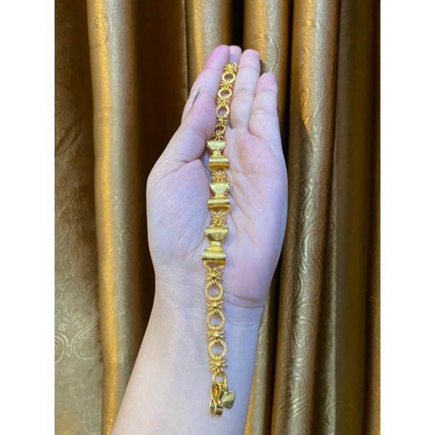 Gelang Emas Perhiasan Lapis Emas 24K Model Pita / Gelang Hadiah Import Premium