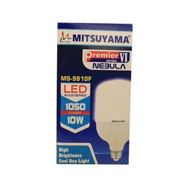 Lampu Bohlam LED 10 Watt Mitsuyama MS-9810F Cahaya Putih SNI Original