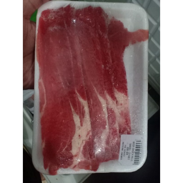 

Beef Slice 250gr Chuck Roll Shabu-shabu