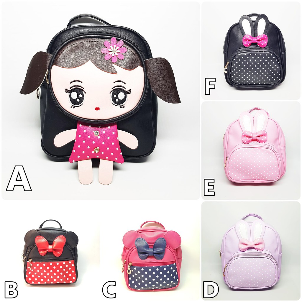 Tas Anak Lucu Bunny Girl - Ransel Cute Rabbit Girl Tas Hadiah Kado Anak