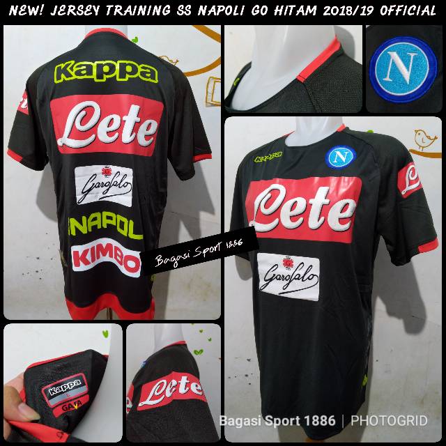 Jual Jersey Baju Bola Ssc Napoli Hitam Training Latihan 2018 2019 18 19 2018 19 Grade Ori Go New Shopee Indonesia