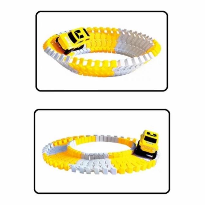 Maianan Anak DIY Rel Truck Konstruksi CITY TRUCK Create A Road Terbaru