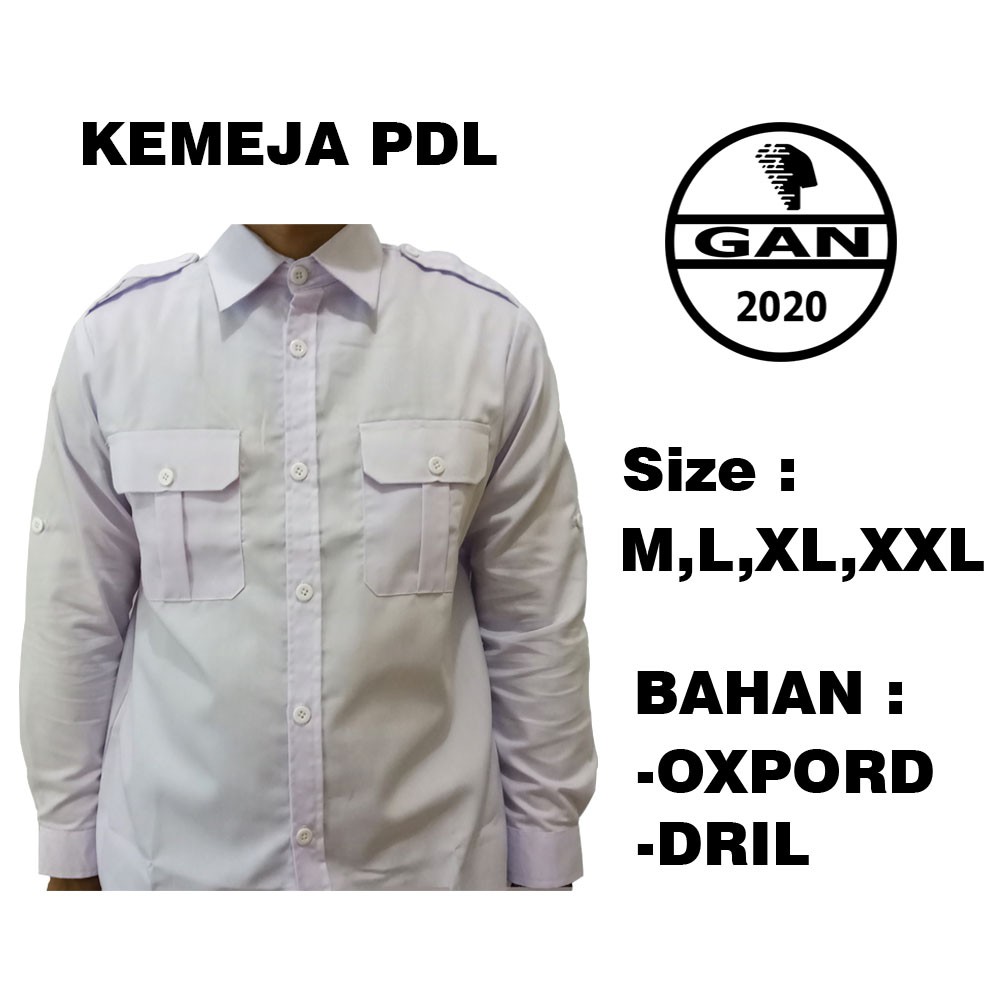 ATASAN BAJU PRIA KEMEJA PRIA LENGAN PANJANG PDL TACTICAL FORMAL KANTORAN PNS PDH SIZE M L XL XXL