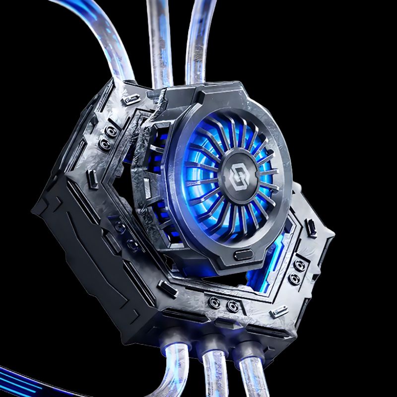Funcooler Benks SR07 Windstorm Mobile Phone Fan Cooler Radiator Pendingin HP Colorful RGB Light Cool