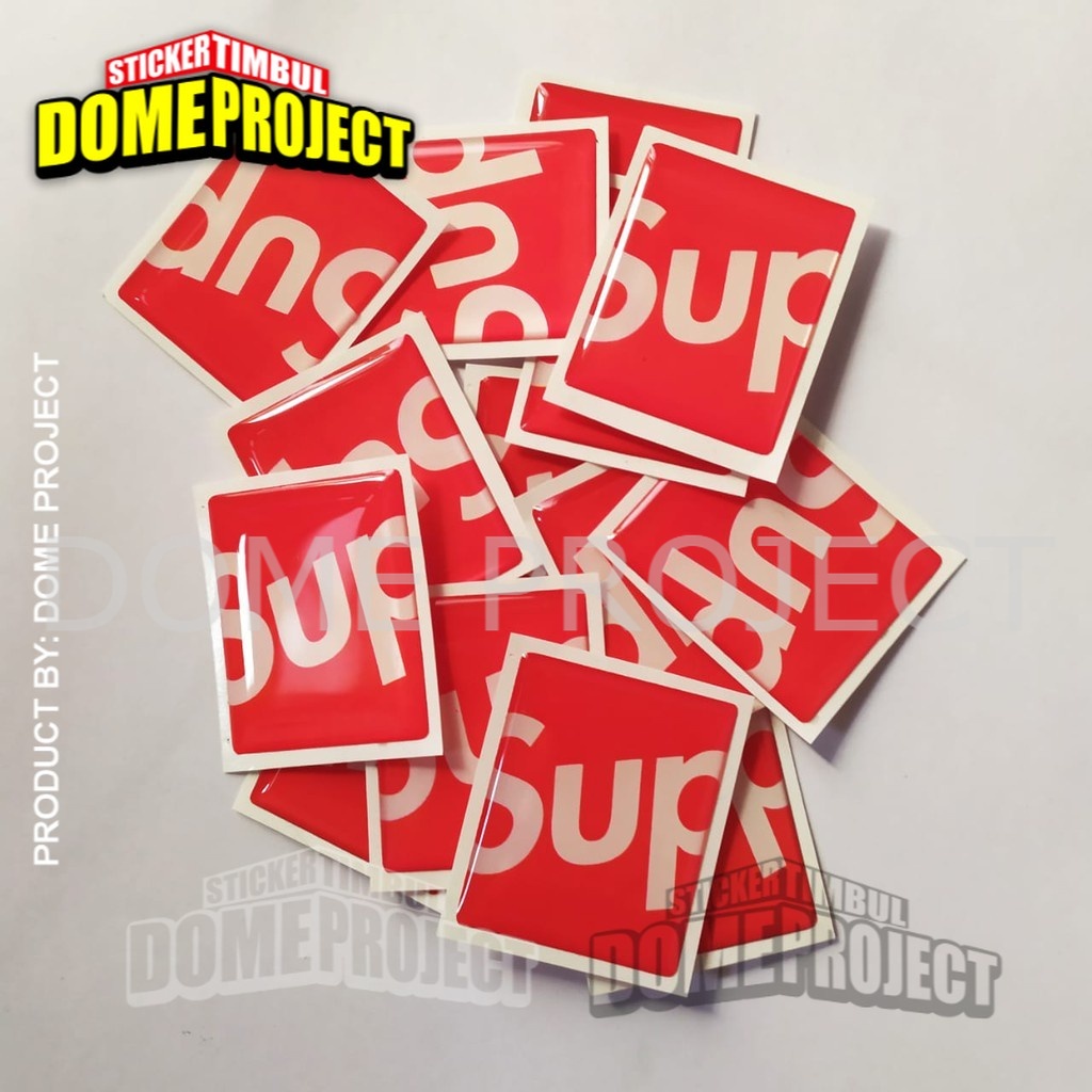 STICKER MOTOR VESPA DASI PIAGGIO SUPREME EMBLEM MOTOR TIMBUL LENTUR AKSESORIES BODY MOTOR IMPORT OUTDOOR STICKER RESIN