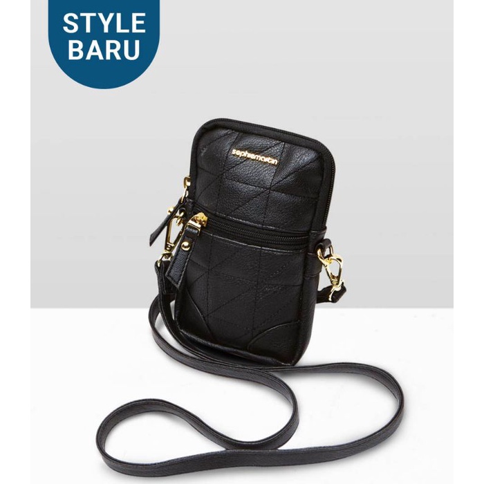 DOMPET GEMAYA BLACK PHONE SOPHIE MARTIN DOMPET SELEMPANG WANITA SOPHIE MARTIN DOMPET HP SOPHIE PARIS