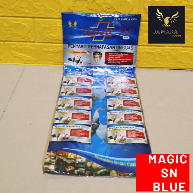 Magic SN Blue - Obat Pernafasan Ayam RENTENGAN