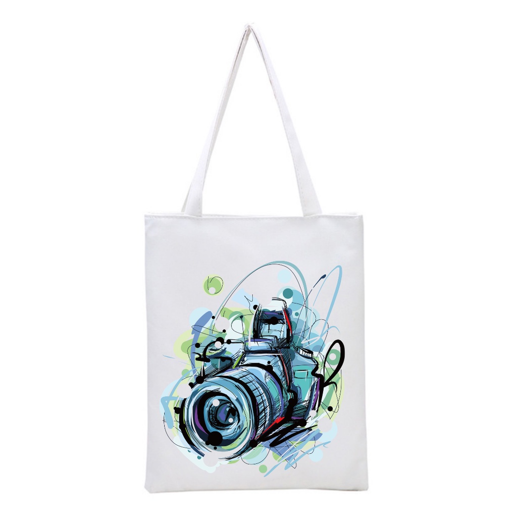 PART A300 CAMERA New totebag tas fashion wanita tote camera aesthetic printing (resleting) drill premium (A300) || kiiyoomii ||