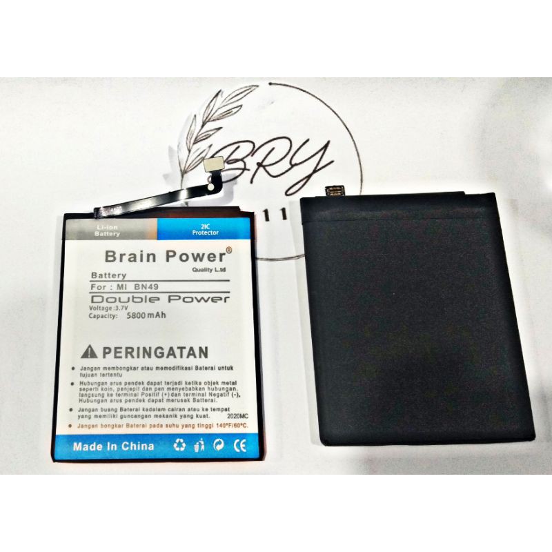 Baterai Batre Battery Xiaomi Redmi 7A BN 49 Brain Power