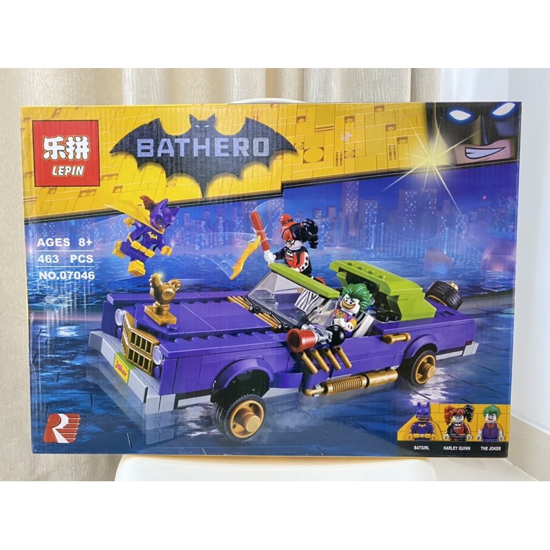 Bricks Mobil Batman Movie Lepin 07046 Bathero The Joker Lowrider