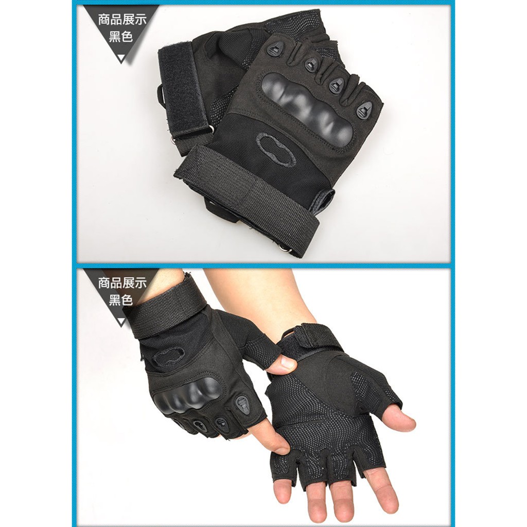 Men's O Kee Half-finger Tactical Gloves Cycling Non-slip Wear-resistant Outdoor Sports Fitness Glove