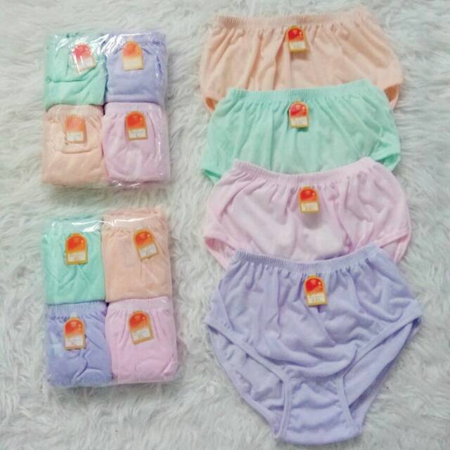 3 pcs - Celana dalam wanita CD Wanita Polos Bella M L XL 3L JUMBO Termurah Grosir