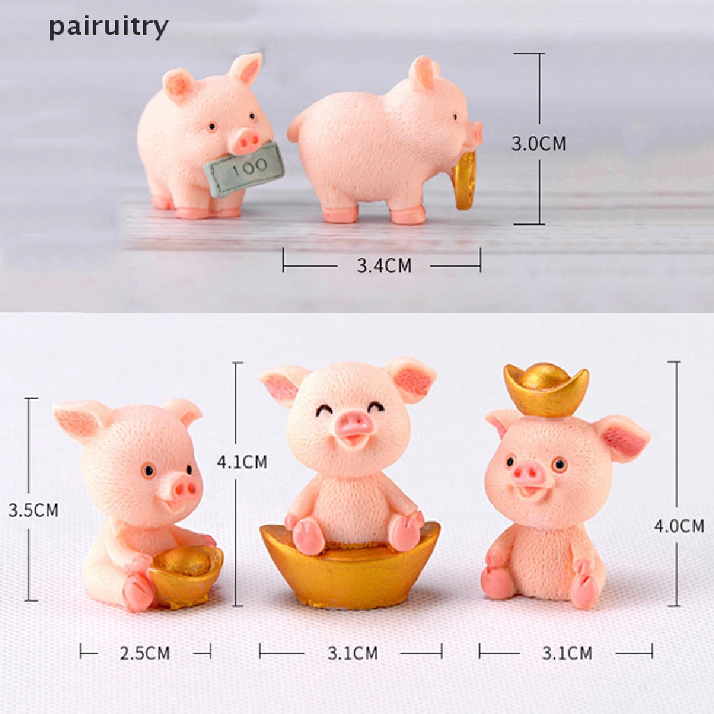 Prt Miniatur Babi Fortune Untuk Dekorasi Taman Minifairy Gardenrumah Boneka PRT