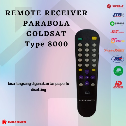 Remote RECEIVER / PARABOLA GOLDSAT 8000  ECERAN Dan GROSIR