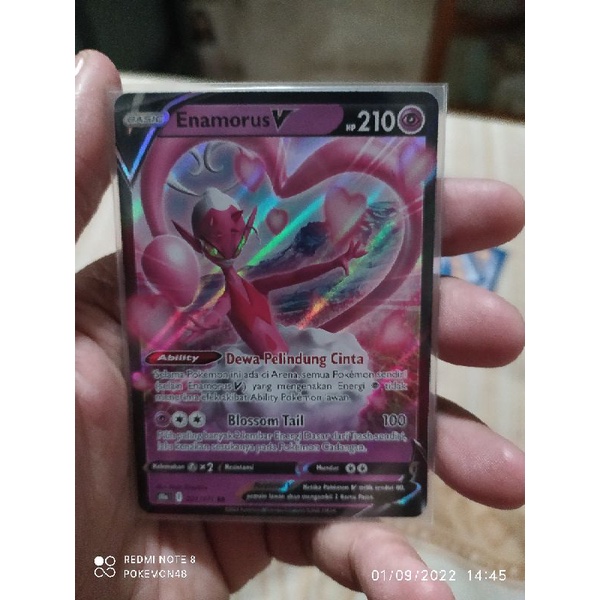 kartu pokemon Bahasa Indonesia enamorus v rr