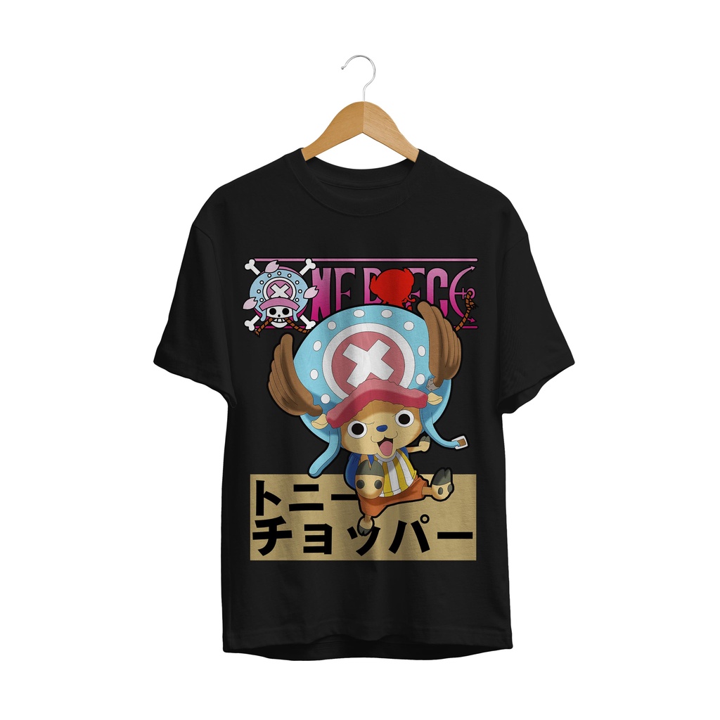 BAJU KAOS DISTRO SERIES ANIME CHOPPER ONE PIECE STRAW HAT PIRATES MANGA JEPANG