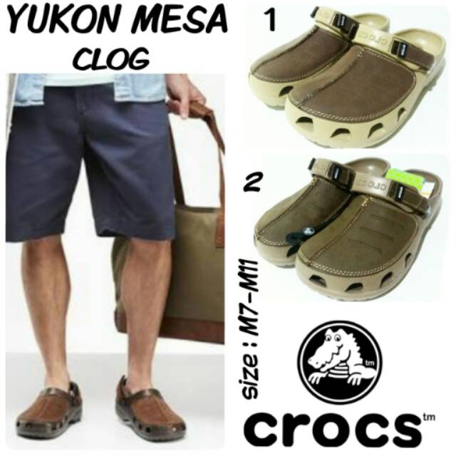 Sepatu sandal Cowok crocs Yukon Messa Clog sepatu sandal cowok terbaru dan termurah