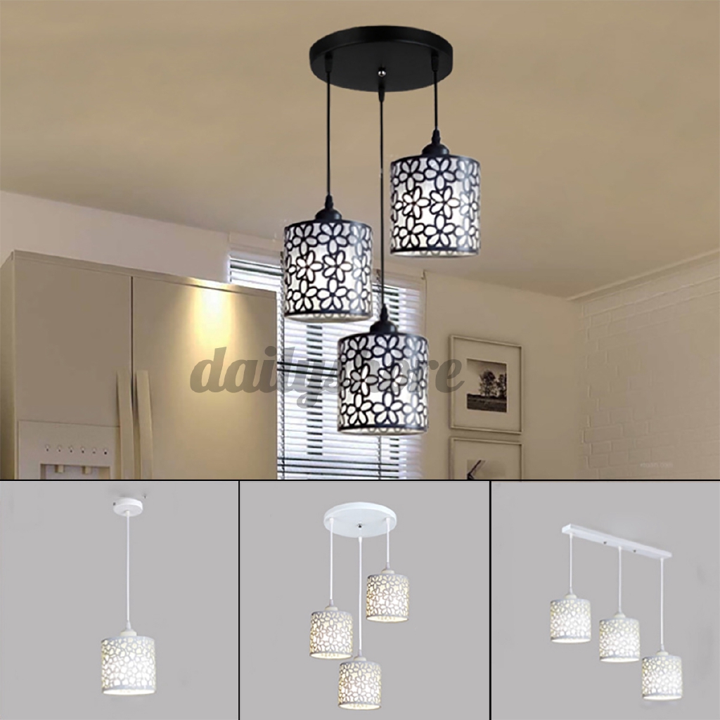 Ready Stock Modern Flower Petal Ceiling Light Led Pendant Lamp Dining Room Chandelier New Shopee Indonesia