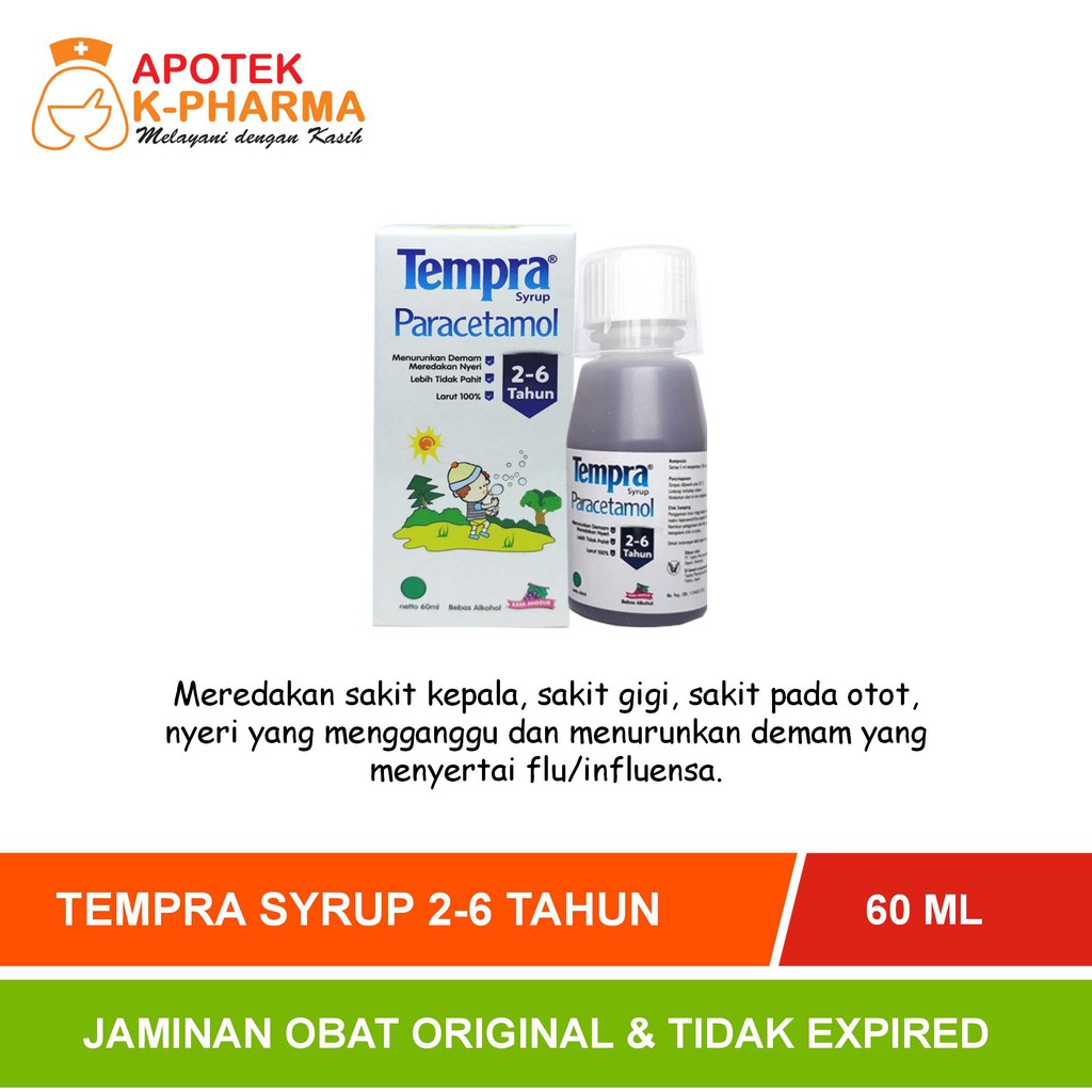 Tempra Syrup 2-6 Tahun Isi 60ml Obat Original Taisho