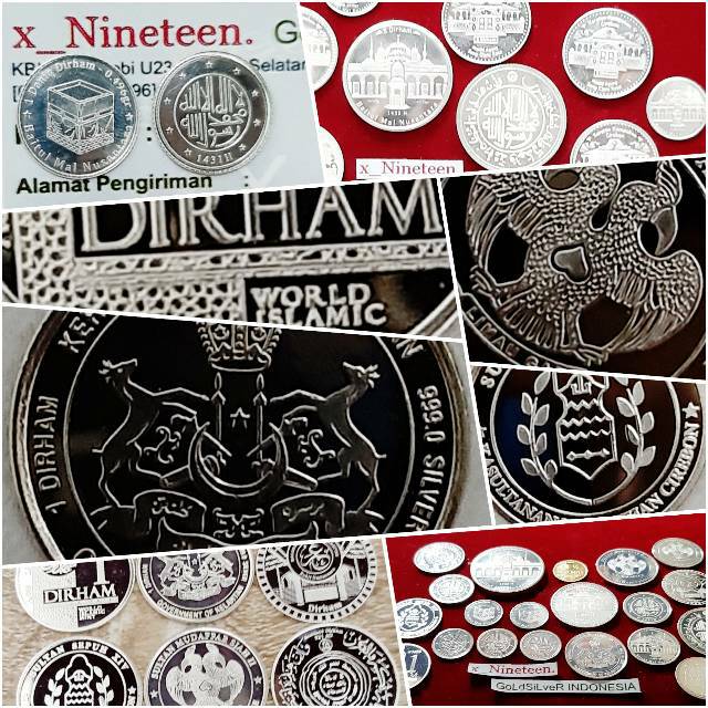 DIRHAM LANGKA LIMITED DIRHAM WAKALA KESULTANAN KLANTAN CIREBON TERNATE WIN SALA IMN ANTAM KOIN PERAK