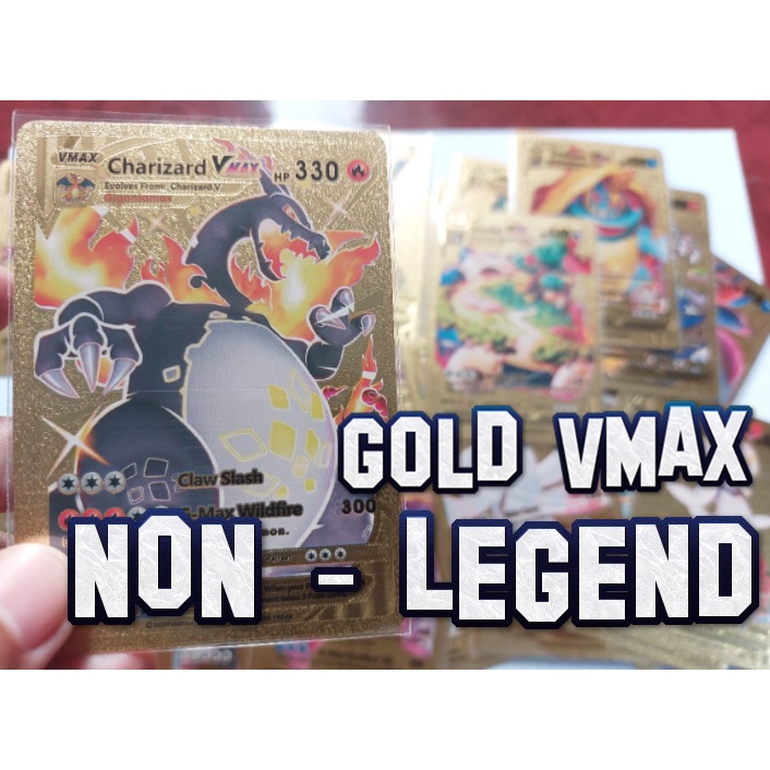 GOLD FOIL KARTU POKEMON TCG VMAX (SHINY) NON LEGEND