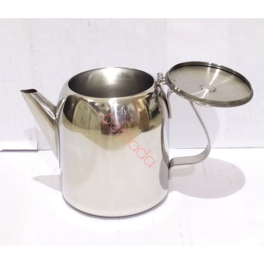 SA Teko Mini Induksi Stainless Steel Tebal Lengkap Saringan Tea Pot Induksi 500 ML