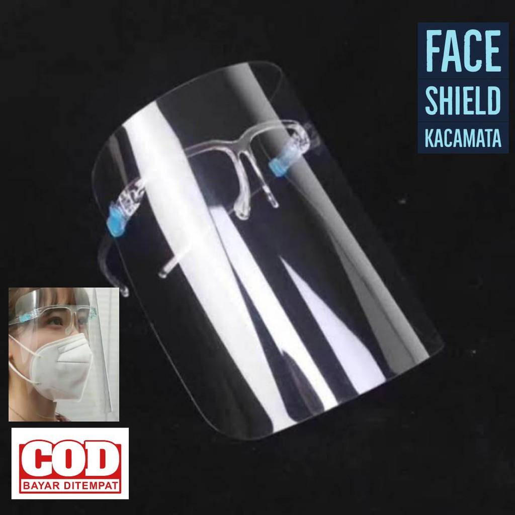 face shield kacamata perlindungan wajah mudah dilepas