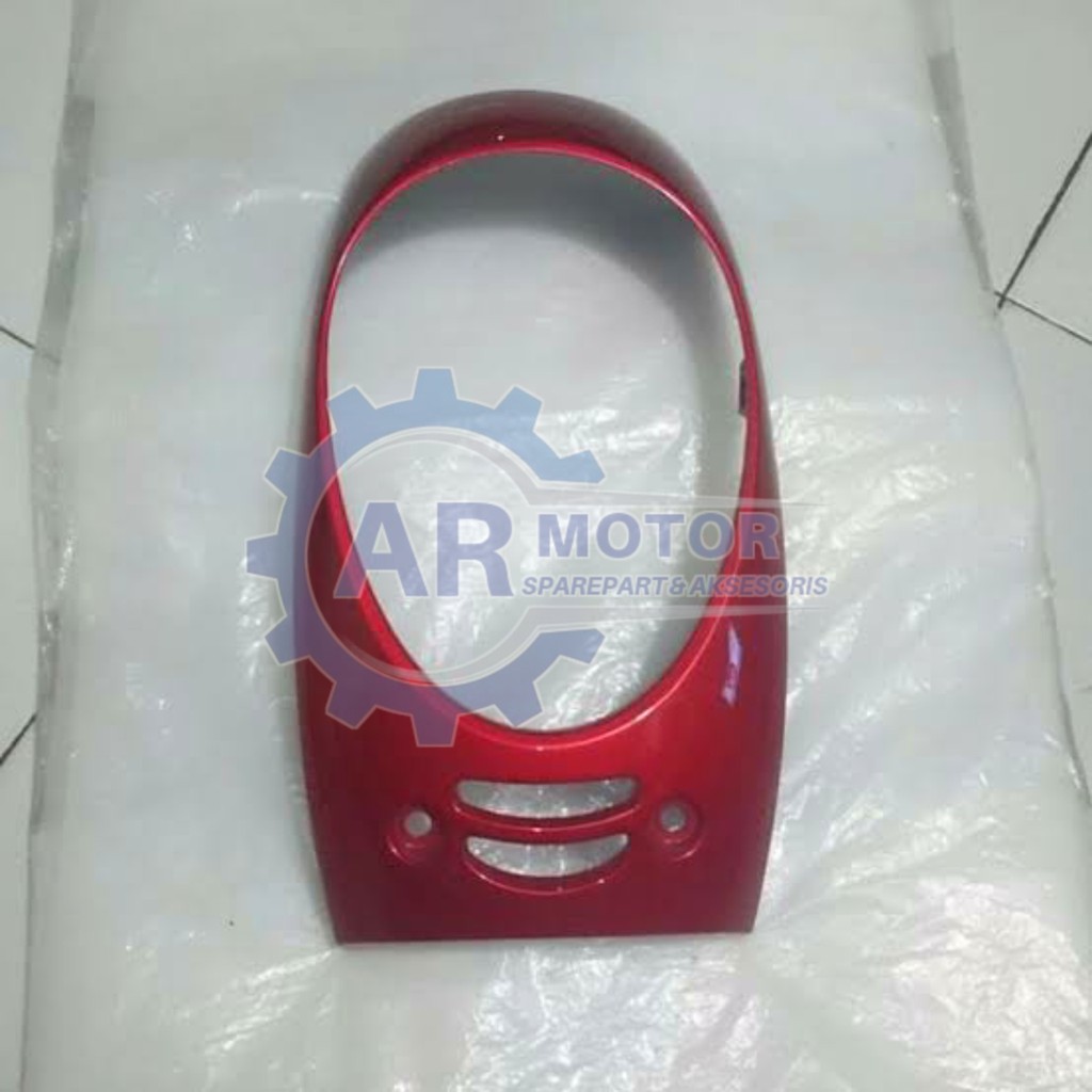 TAMENG / TEBENG / COVER LAMPU DEPAN SCOOPY FI 2013 - 2016 MERAH MAROON