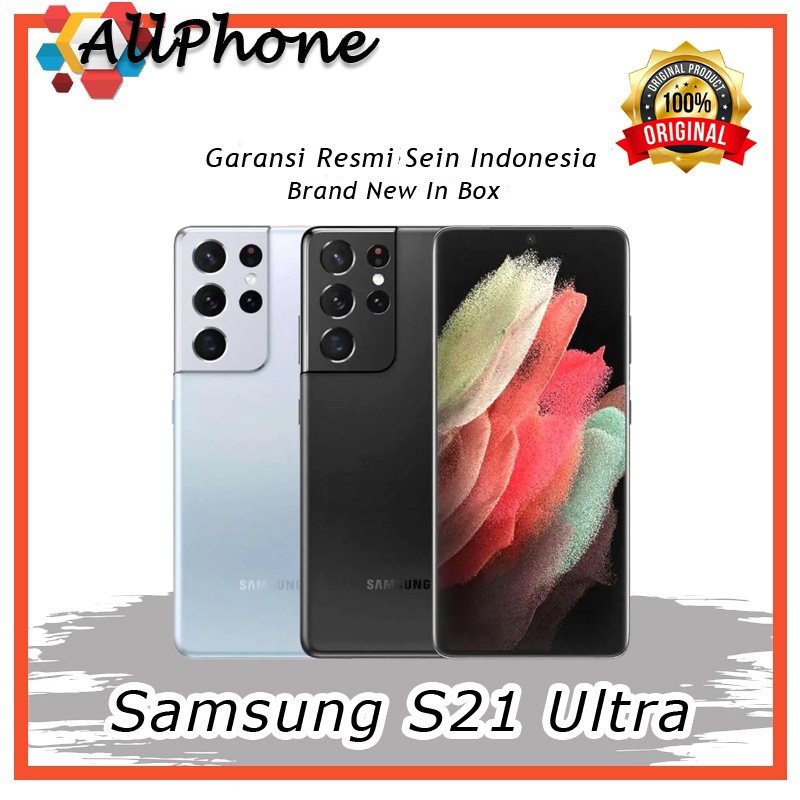 Terbaru Samsung Galaxy S21 Ultra 12/256GB 16/512GB Black Silver RESMI ORI NEW