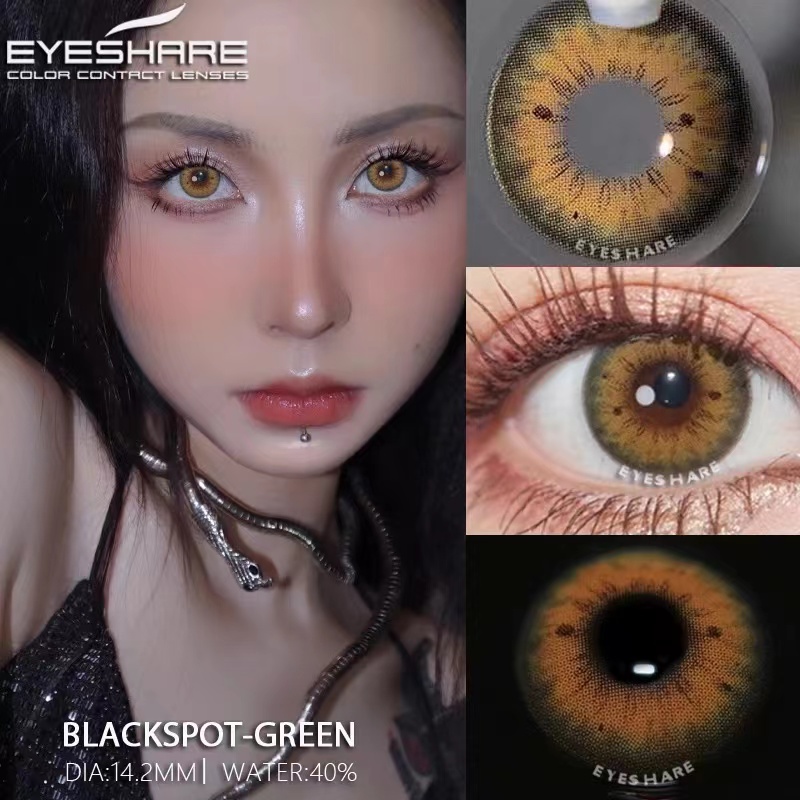 (COD) Sepasang Lensa Kontak Berwarna Diameter 14.2mm Softlens Minus 0.00 S/D -6.00 Murah Softlens