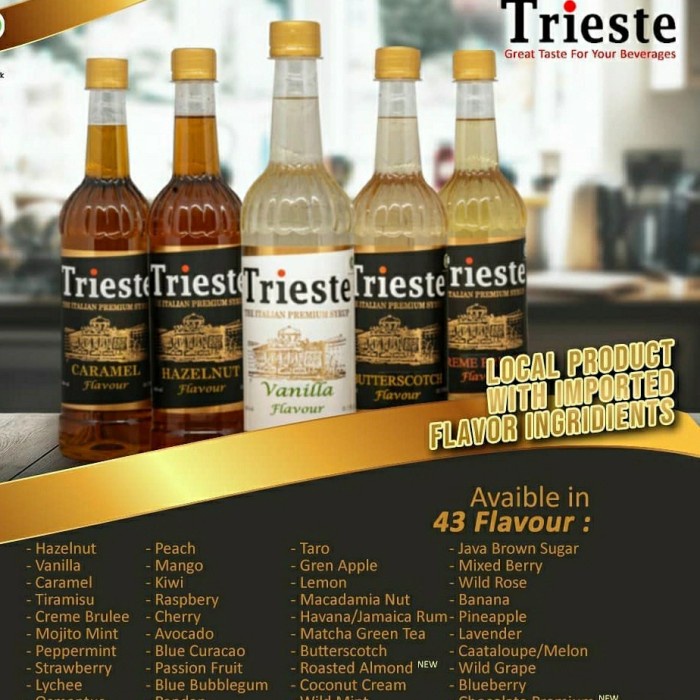 

Ready - Perasa Minuman Sirup Trieste / Syrup Trieste Murah Cocok Untuk Kopi