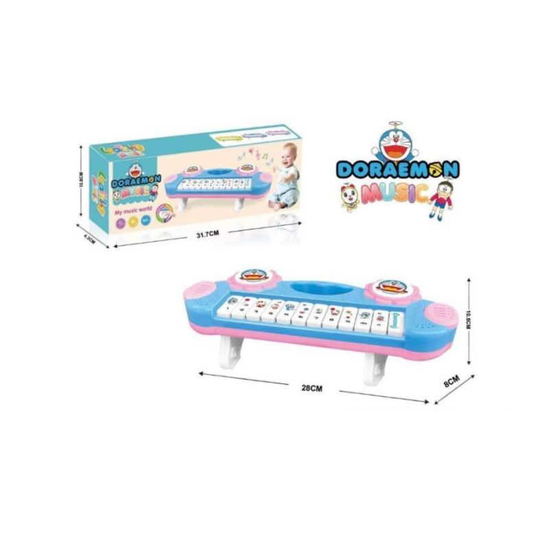 mainan edukasi keyboard piano Doraemon musik piano anak