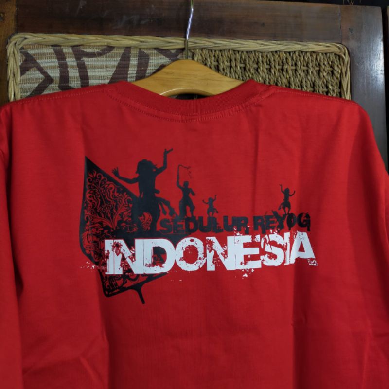 KAOS BUDAYA GANONG INDONESIA ORIGINAL PONOROGO JIEGEX BGF001 MERAH