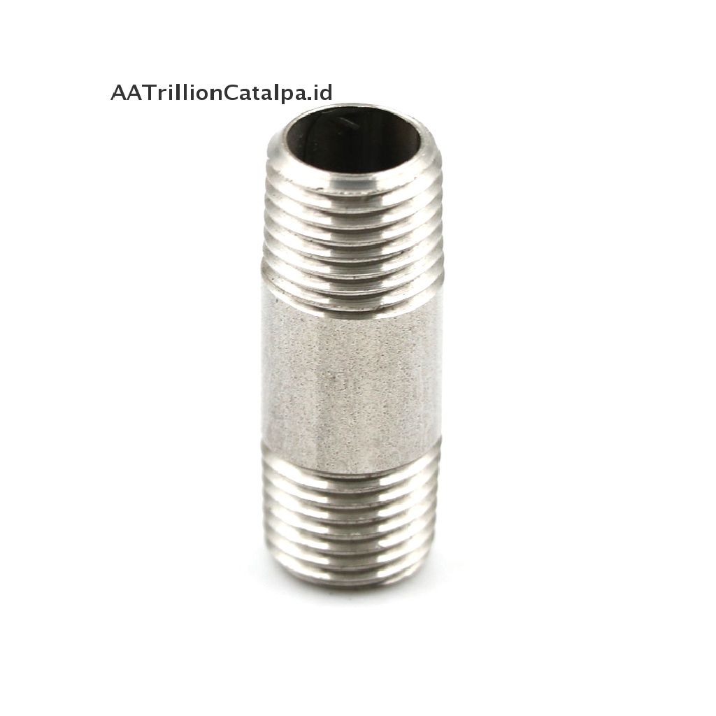 (AATrillionCatalpa) Fitting Pipa Male 1 / 4 &quot;1 / 4&quot; Bahan Stainless Steel SS304 NPT