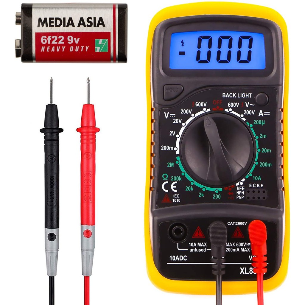 Plus batre l ORIGINAL Multimeter Digital AC/DC Voltage Tester / Multitester Digital/Avometer Digital XL830L