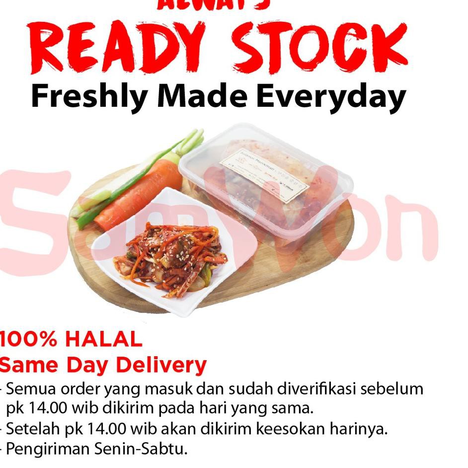 

YYY♙ KIMCHI MIX SAWI LOBAK WORTEL FRESH SAMWON 500 GRAM MAKANAN KOREA ENAK LEZAT BERGIZI Barang Bagu