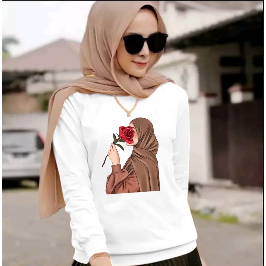 BAJU HIJAB MAWAR HEN TERBARU-BAJU DISTRO CEWEK LENGAN PANJANG TERLARIS DAN TRENDY