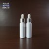 BOTOL PLASTIK PIPET 30 ML PUTIH - RING SILVER KARET PUTIH