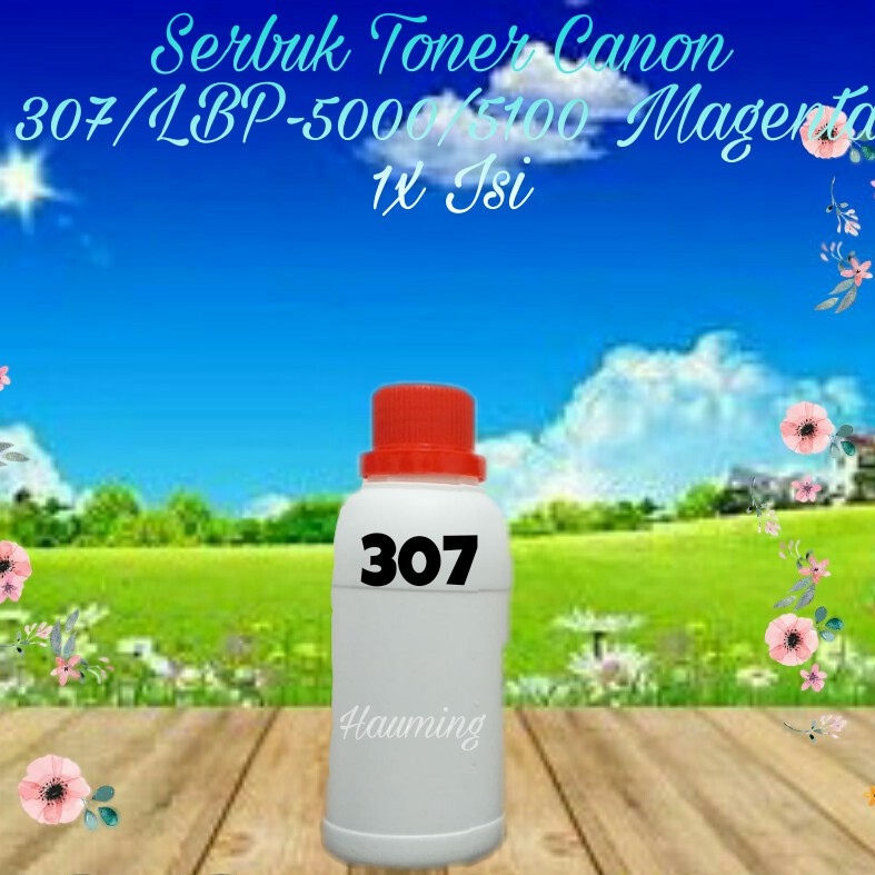 Serbuk Toner Canon CRG-107 307 707 CRG307 CRG707 LBP-5000 5100 LBP5000 LBP5100 Magenta