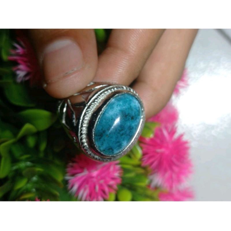 Batu Cincin Bacan Elektrik Ring Titanium Alpaka