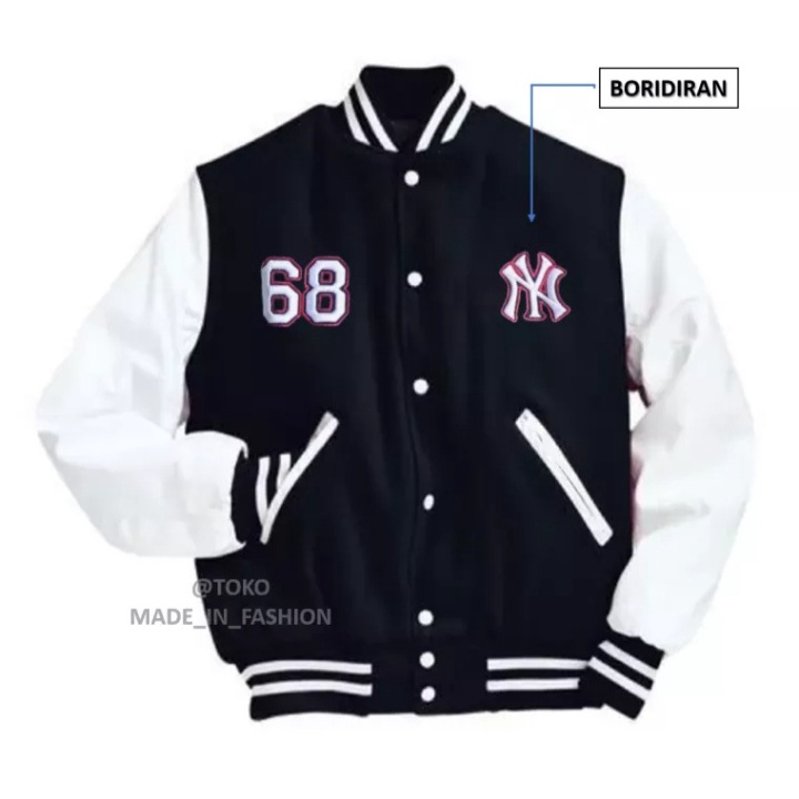 Jaket Baseball NY 68 / Jaket Bomber Varsity Baseball NY 68 / GRATIS ONGKIR