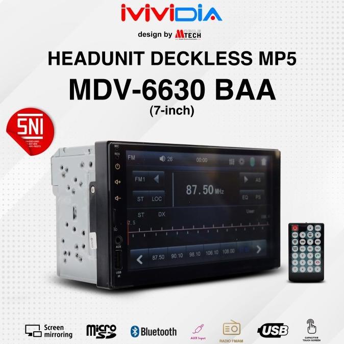 Headunit Double Din Deckless MDV-6630 BAA 7" Design by Mobile Tech .