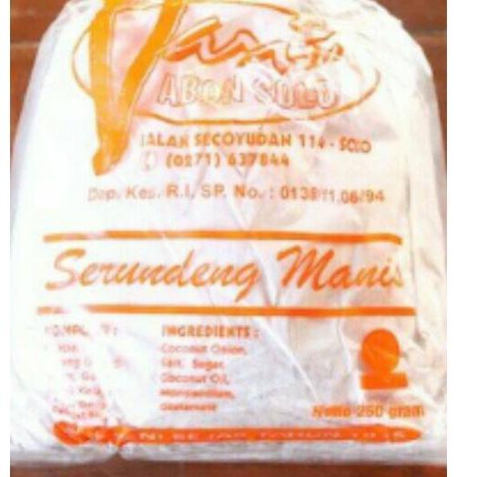 

Seller serundeng/srundeng manis dan pedas 250gram varia khas solo ΣΣ (Ready Stok)