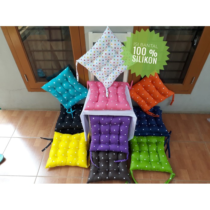 Bantal Alas Duduk / Bantal Motor Polkadot